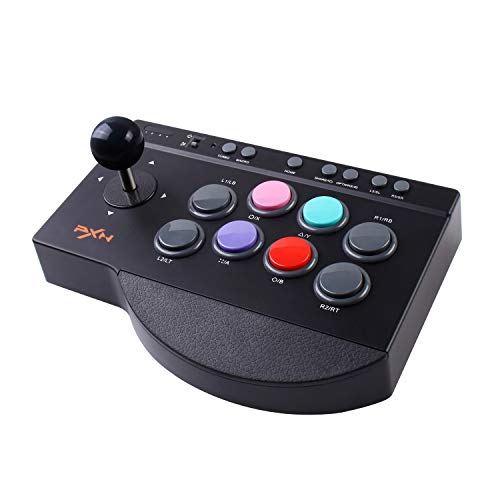 Arcade Fight Stick, PXN Street Fighter Arcade Game Fighting Joystick con puerto USB, con funciones Turbo y Macro, apto para PS3 / PS4 / XBOX ONE / Nintendo Switch / Windows PC.