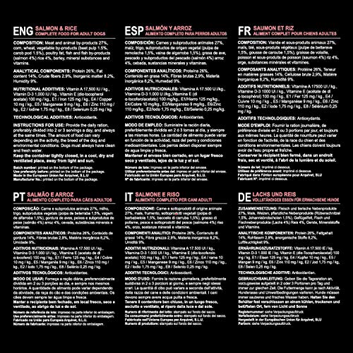 Arquivet Original Adult - Pienso para Perros Adultos - Salmón y arroz - Comida para Perros - Alimento seco para Perros - Alimentación Canina - Pienso Saludable - 12 kg