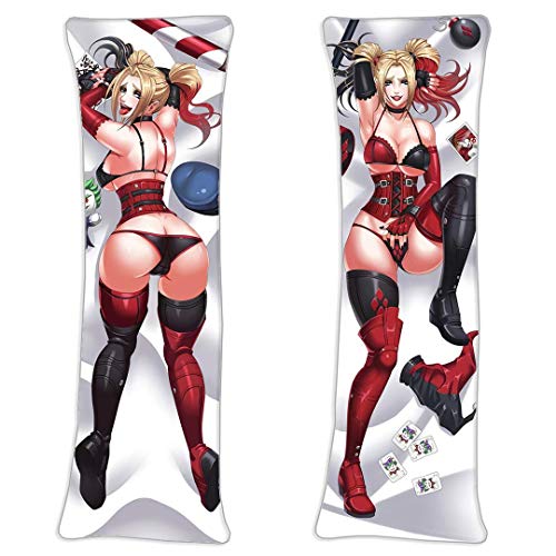 ARRISLIFE Harley Quinn Body Funda de Almohada 150 x 50cm(59in x 19.6in), Peach Skin Cover Funda de Almohada