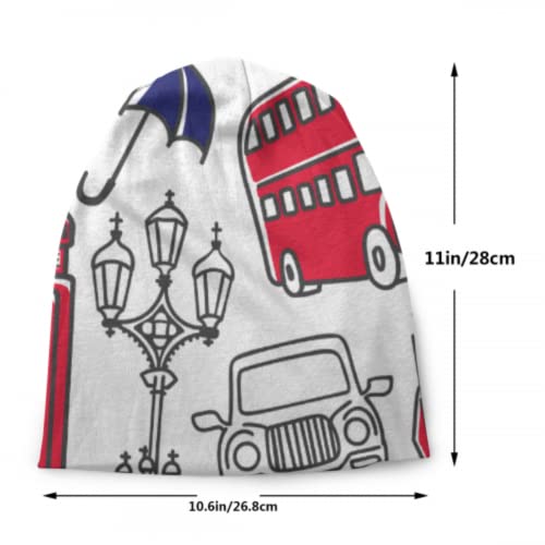 Art City Landscape Sketch Painting Knitted Hats For Men Knit Skull Cap Skull Caps For Girls Skull Caps For Girls 3D Printed Adult Comfortbale Soft