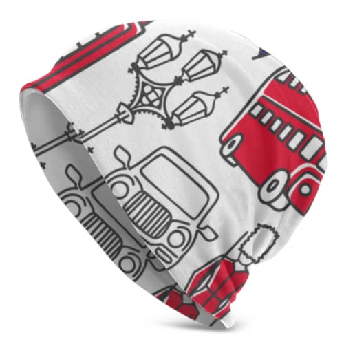 Art City Landscape Sketch Painting Knitted Hats For Men Knit Skull Cap Skull Caps For Girls Skull Caps For Girls 3D Printed Adult Comfortbale Soft