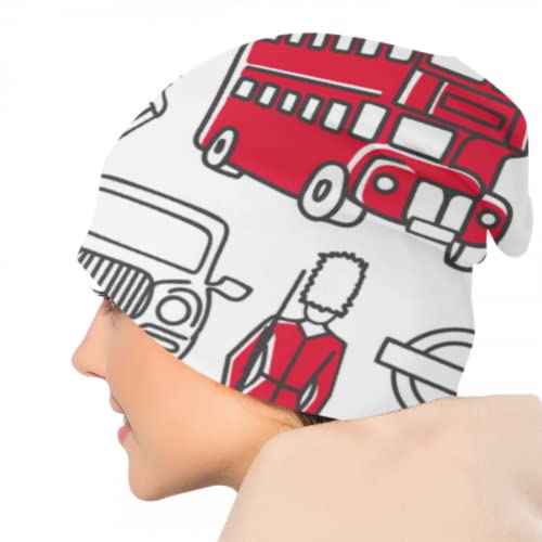 Art City Landscape Sketch Painting Knitted Hats For Men Knit Skull Cap Skull Caps For Girls Skull Caps For Girls 3D Printed Adult Comfortbale Soft