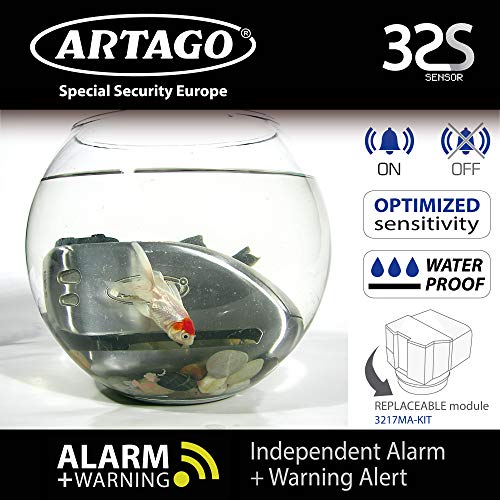 Artago 32S1 Candado Antirrobo Disco Con Alarma 120Db Alta Gama y Soporte para Las Bmw Gs R1250Gs, R1200Gs, F850G, Acero Inoxidable