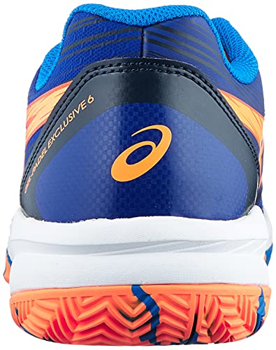 ASICS Gel-Padel Exclusive 6, Zapatos de Tenis Hombre, Monaco Blue Orange Pop, 39 EU