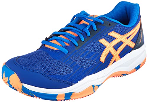 ASICS Gel-Padel Exclusive 6, Zapatos de Tenis Hombre, Monaco Blue Orange Pop, 39 EU