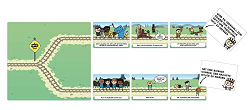 Asmodee Trial by Trolley Juego de Cartas en alemán