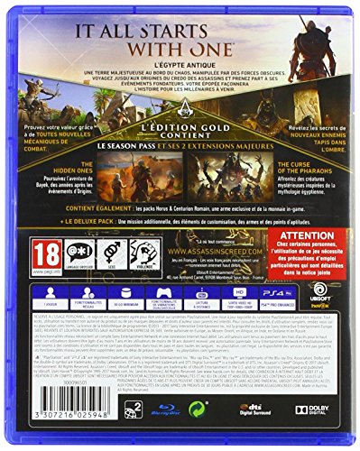 Assassin's Creed Origins - Edition Gold - PlayStation 4 [Importación francesa]