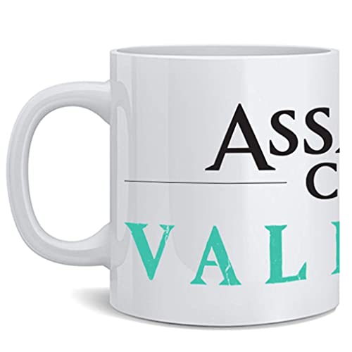 Assassins Creed Valhalla Horizontal Logo Gold Edition Ultimate Edition Video Game Gaming Gamer Merchandise Cosplay Collectibles Merch Accessories Ceramic Coffee Mug Tea Cup Fun Novelty Gift 11 oz