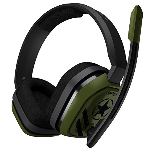 ASTRO Gaming A10 Auriculares alámbricos Call of Duty, Ligeros y Resistentes, Astro Audio, Dolby Atmos, Clavija de 3.5mm, para Xbox Series X|S, Xbox One, PS5, PS4, Switch, PC, Mac, Móvil - Negro/Verde