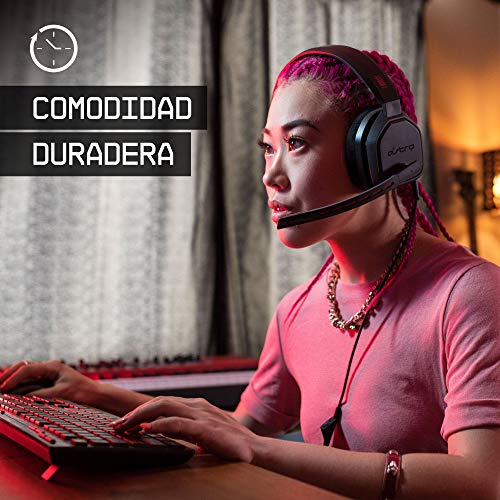 ASTRO Gaming A10 Auriculares alámbricos, ligeros y resistentes, ASTRO Audio, clavija de 3.5mm, para Xbox Series X y S, Xbox One, PS5, PS4, Nintendo Switch, PC, Mac, móvil - Negro/Rojo