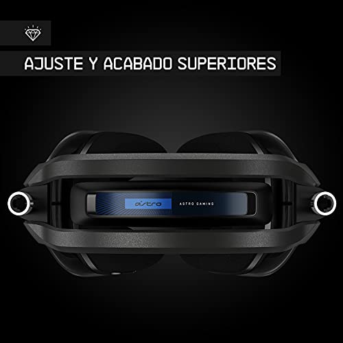 ASTRO Gaming A40 TR Auriculares alámbricos y MixAmp Pro TR, 4a gen, Audio V2, micrófono intercambiable, control de balance de juego, voz, para PS5, PS4, PC, Mac - Negro/Azul