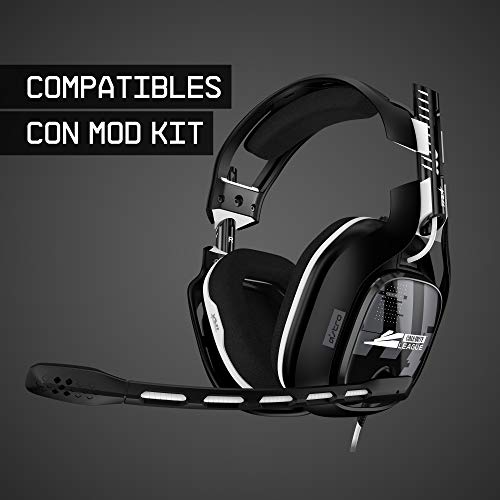 ASTRO Gaming A40 TR Edición CALL OF DUTY League, Auriculares alámbricos, 4a gen, Audio V2 para PC, clavija 3.5mm, micrófono intercambiable, Xbox X y S, Xbox One, PS5, PS4, PC - Color Negro/Blanco