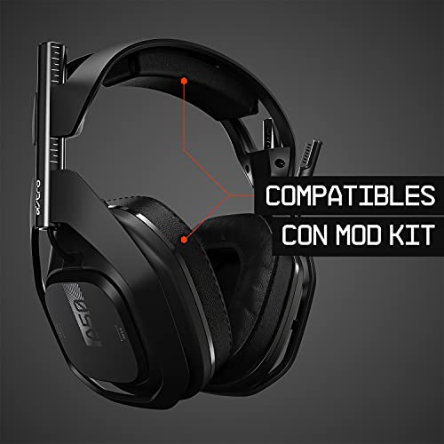 ASTRO Gaming A50 Auriculares inalámbricos para gaming y estación-base de carga, 4a gen, control de balance de juego, voz, 2.4 GHz, 15m alcance, para PS5, PS4, PC, Mac - Negro/Plata