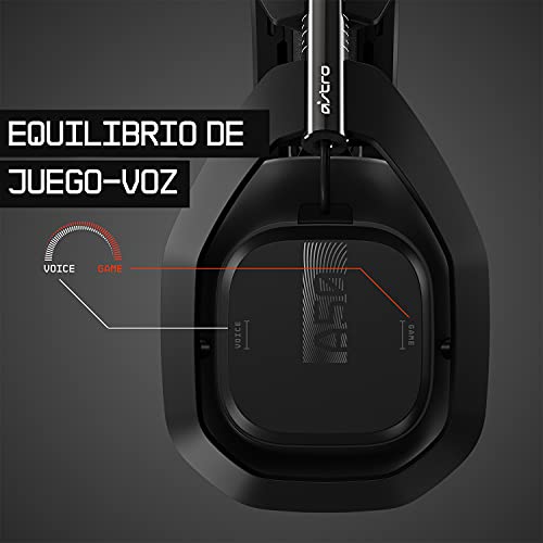 ASTRO Gaming A50 Auriculares inalámbricos para gaming y estación-base de carga, 4a gen, control de balance de juego, voz, 2.4 GHz, 15m alcance, para PS5, PS4, PC, Mac - Negro/Plata