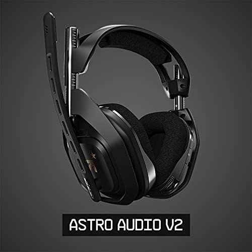 ASTRO Gaming A50 Auriculares inalámbricos para gaming y estación-base de carga, 4a gen, control de balance de juego, voz, 2.4 GHz, 15m alcance, Xbox Series X y S, Xbox One, PC - Negro/Oro