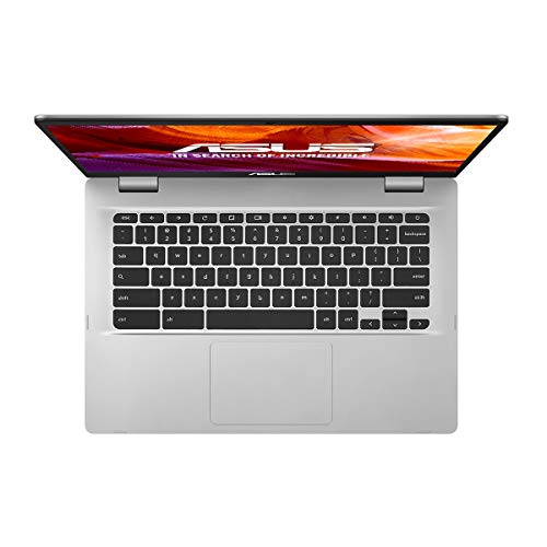 ASUS Chromebook Z1400CN-BV0306 - Ordenador portátil de 14" HD (Intel Celeron N3350, 4GB RAM, 32GB EMMC, Intel HD Graphics 500, Chrome OS) Plata - Teclado QWERTY Español