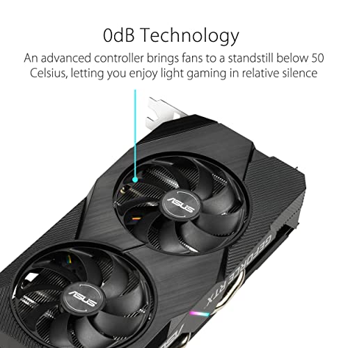 ASUS Dual GeForce RTX 2060 OC Edition EVO - Tarjeta gráfica de 6 GB GDDR6 con la Arquitectura gráfica NVIDIA Turing