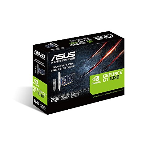 ASUS GT1030-2G-BRK - Tarjeta gráfica (GeForce GT 1030, 2 GB, GDDR5, 64 bit, 7680 x 4320 Pixeles, PCI Express 3.0)