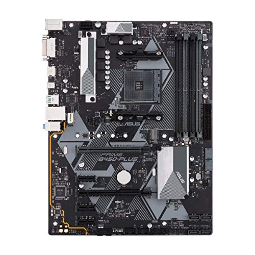 ASUS PRIME B450-PLUS - Placa base AMD AM4 ATX con conector Aura Sync RGB, DDR4 3200 MHz, M.2, HDMI 2.0b, SATA 6 Gbps y USB 3.1 Gen. 2, soporta Ryzen 3000