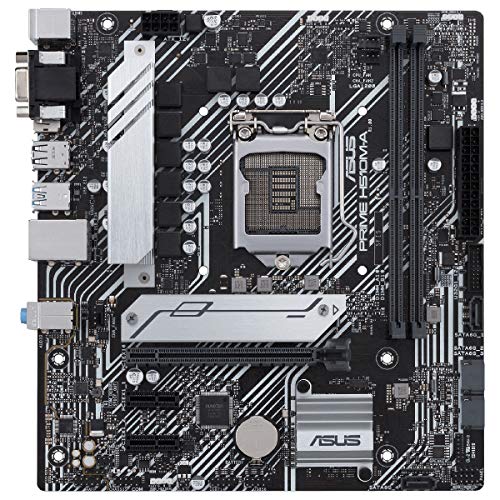 ASUS Prime H510M-A - Placa Base Micro-ATX (Intel H510 LGA 1200 (PCIe 4.0, Ranura M.2 de 32 GPS, WiFi 5, 1 GB Ethernet, USB 3.2 Gen. 1 de Tipo A, SATA 6 GPS, Aura direccionable Gen. 2)