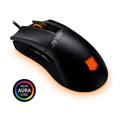 ASUS Ratón óptico para juegos - ROG Gladius II Origin Call of Duty: Black Ops 4 Edition | Ratón ergonómico para PC para juegos FPS | Sensor óptico de 12000 DPI | Aura Sync RGB, Armoury II