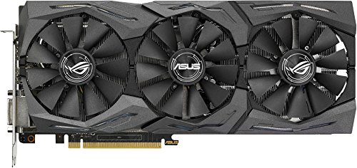 ASUS STRIX-GTX1070-O8G-GAMING - Tarjeta gráfica (Strix, NVIDIA GeForce GTX 1070, 8 GB, GDDR5, DVI-D, HDMI, DP) Color Negro