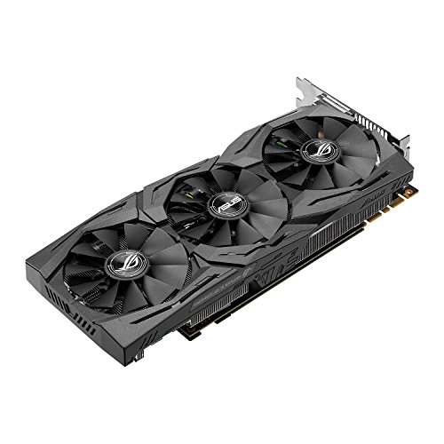 ASUS STRIX-GTX1080-A8G-GAMING - Tarjeta gráfica (Strix, NVIDIA GeForce GTX 1080, 8 GB, GDDR5X, DVI, HDMI, DP) Color Negro