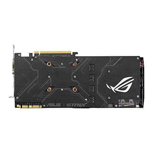 ASUS STRIX-GTX1080-A8G-GAMING - Tarjeta gráfica (Strix, NVIDIA GeForce GTX 1080, 8 GB, GDDR5X, DVI, HDMI, DP) Color Negro