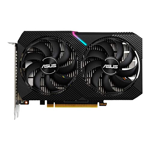 ASUS Tarjeta gráfica de Gaming Dual NVIDIA GeForce GTX 1650 Mini OC Edition (PCIe 3.0, 4GB GDDR6, HDMI, DisplayPort, DVI-D, para Intel NUC 9 Extreme Kit, Intel NUC 9 Pro Kit, y chasis pequeños)