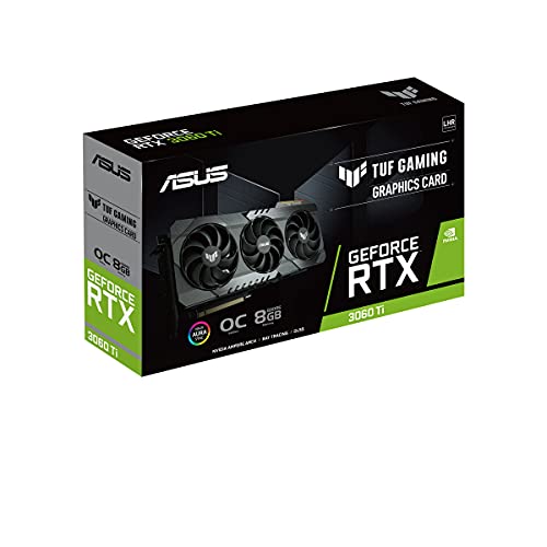 ASUS TUF Gaming TUF-RTX3060TI-O8G-V2-GAMING NVIDIA GeForce RTX 3060 Ti 8 GB GDDR6(NO VALIDO para MINERIA)