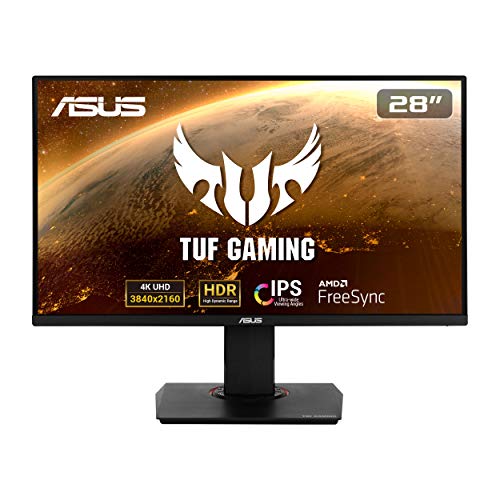 Asus TUF VG289Q - Monitor Gaming de 28" 4K (3840x2160, IPS, DCI-P3 , 60 Hz, 5 ms, LED, Adaptive-Sync, FreeSync, HDR 10, DisplayPort, HDMI) Negro