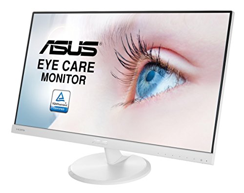 ASUS VC239HE-W - Monitor Full HD de 23" (1920 x 1080 píxeles, IPS, 16:9, sin marco, Flicker free, HDMI, 5 ms), color blanco