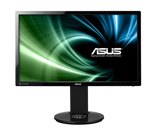 ASUS VG248QE Serie VG248 - Monitor Gaming de 24" Full-HD (1920x1080, 144 Hz, 1 ms, 350 cd/m², Free-Sync, HDMI, DisplayPort, D-Sub Flicker-Free, Panel TN, altavoces, base ergonómica) color Negro