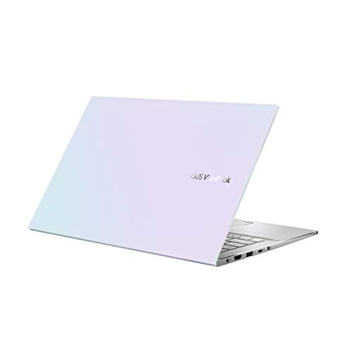 ASUS VivoBook 14 S433FL-EB181 - Ordenador portátil de 14" FullHD (Intel Core i7-10510U, 16 GB RAM, 512 GB SSD, NVIDIA MX250-2GB, sin sistema operativo) Metal Blanco y Plata - Teclado QWERTY español