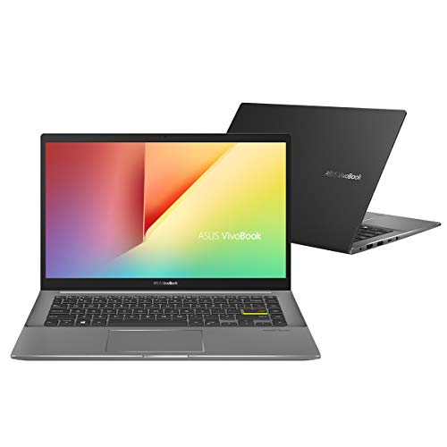 ASUS VivoBook S14 M433IA-EB069 - Ordenador portátil de 14" FullHD (Ryzen7-4700U, 16GB RAM, 512GB SSD, Radeon Graphics, Sin sistema operativo) Negro - Teclado QWERTY Español