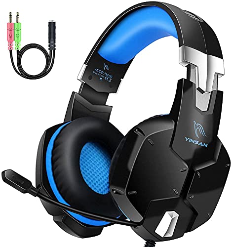 Auriculares Gaming PS4, Cascos Gaming con Micrófono, 3D Sonido y Reducción de Ruido, Jack 3,5mm, Control de Radio, PC/Mac/Xbox One/Nintendo Switch