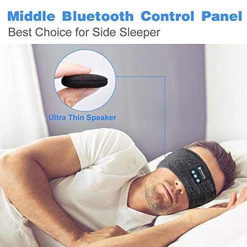 Auriculares para Dormir Regalos Originales para Hombre Mujer - Amigo Invisible Regalos Antifaz para Dormir Auriculares para Dormir con Ultrafinos HD Estéreo Altavoces, Orejeras Antiruido para Dormir