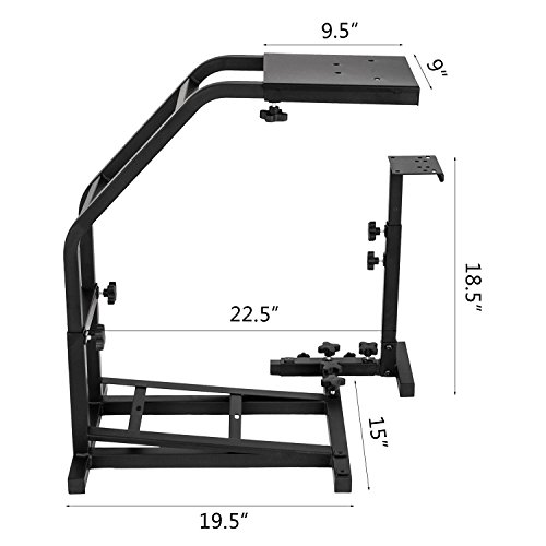 Autovictoria Simulador de Carrera Soporte de Volante de Carrera para Logitech G25 G27 y G29 no Incluye Volante y Pedales (G29 G27 G25)