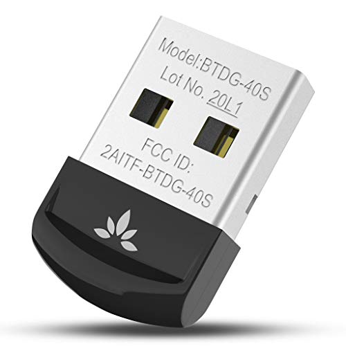 Avantree DG40S Bluetooth USB PC, Adaptador Dongle Bluetooth, con Tecnología BLE para Mando PS4, Mando Xbox One S, Auriculares, Altavoz, Teclado en Ordenador de Windows 11,10, 8, 7, XP, Vista
