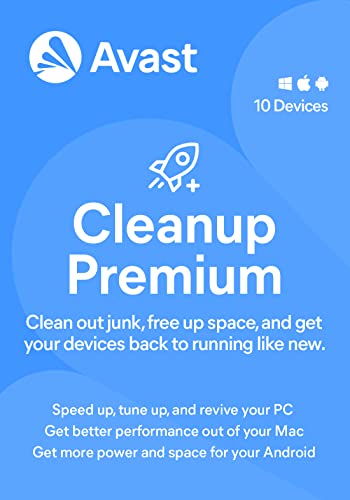 Avast Cleanup Premium 2022, 10 Devices 2 Years, Cleaner+Update+Maintenance+Speed Up [PC/Mac/Android] [Licence]