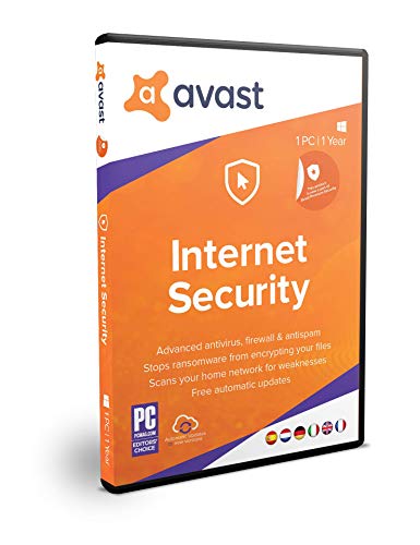 Avast Internet Security - Protección Antivirus | 1 PC | 1 Año | En Caja