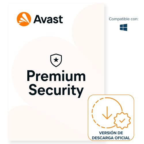 Avast Premium Security - Protección antivirus | 1 Dispositivo | 1 Año | PC/Mac | Código de activación enviado por email