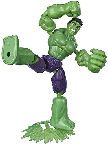 Avengers- Bend and Flex Figura Hulk 15 Cm (Hasbro E78715X0) , Color/Modelo Surtido