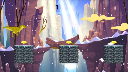 Aventura de dinosaurios de dibujos animados