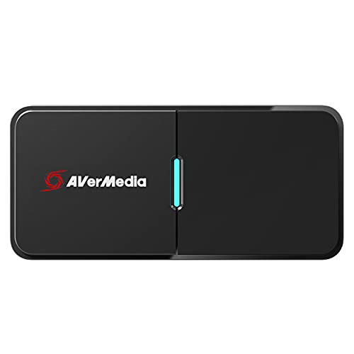 AVerMedia Live Streamer Cap 4K - Dispositivo de Captura de vídeo HDMI 3.0. Transmite tu DSLR, cámara de vídeo, cámara sin Espejo y de acción a 1080p60 HDR o 4K 30 FPS. para Streams y vloggear (BU113)