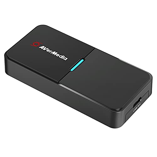 AVerMedia Live Streamer Cap 4K - Dispositivo de Captura de vídeo HDMI 3.0. Transmite tu DSLR, cámara de vídeo, cámara sin Espejo y de acción a 1080p60 HDR o 4K 30 FPS. para Streams y vloggear (BU113)
