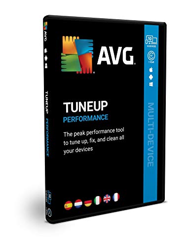 AVG TuneUp 2021/2022 | Multidispositivo | 10 dispositivos |1 Año | Elimina los archivos basura y acelera el sistema operativo | En Caja