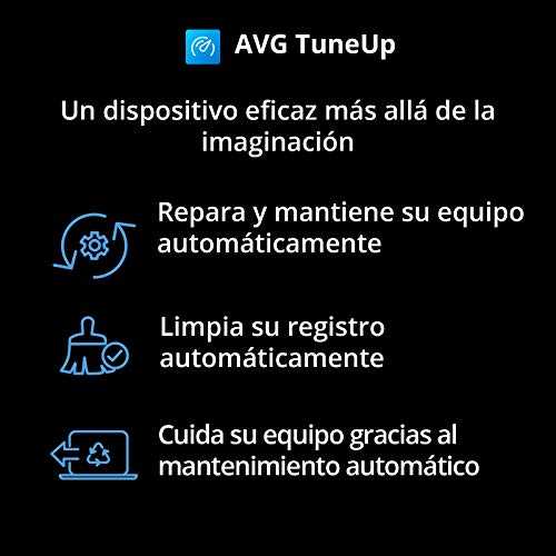 AVG TuneUp - Elimina los archivos basura y acelera el sistema operativo | 10 Dispositivo | 1 Año | PC/Mac | Código de activación enviado por email