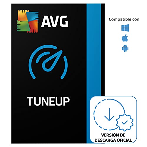 AVG TuneUp - Elimina los archivos basura y acelera el sistema operativo | 10 Dispositivo | 1 Año | PC/Mac | Código de activación enviado por email