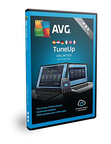 AVG TuneUp Unlimited 2021/2022 - Elimina los archivos basura y acelera el sistema operativo | 10 Dispositivos | 1 Año | | En Caja | PC/Mac |